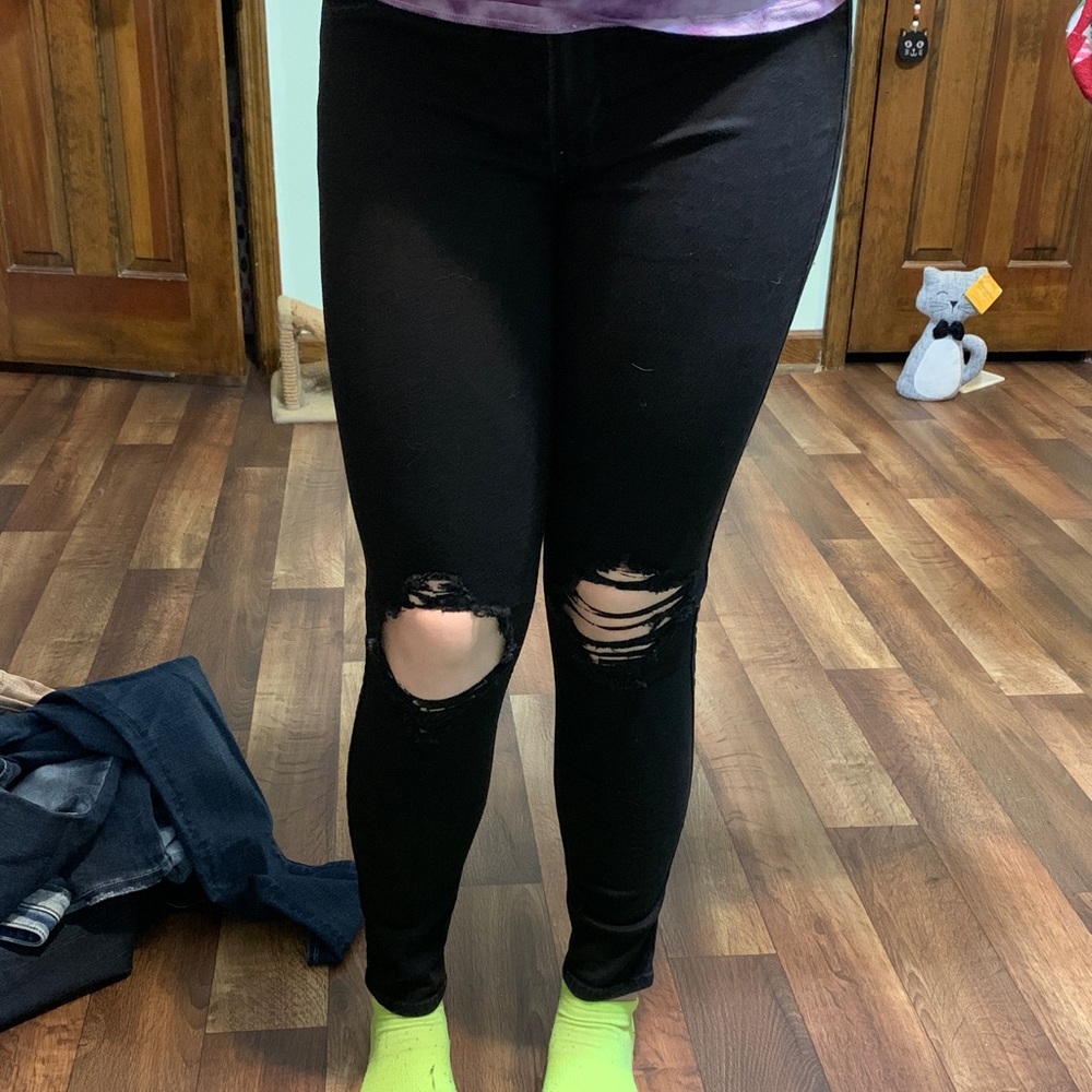 Hollister black jeggings